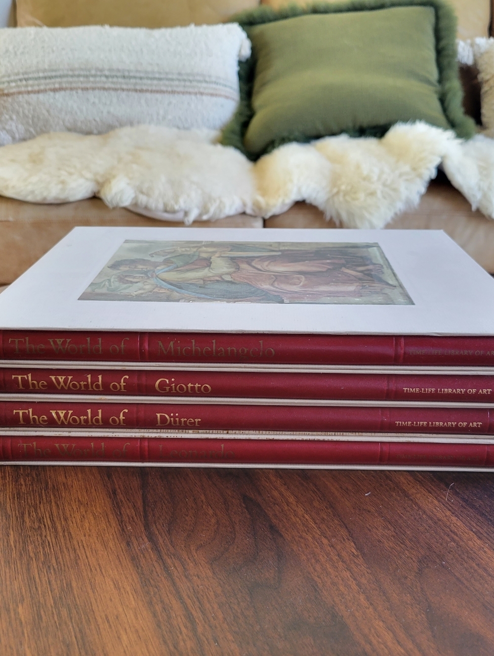 TIME-LIFE LIBRARY OF ART Set of 4 Books Michelangelo Giotto Dürer Leonardo - Picture 2 of 5